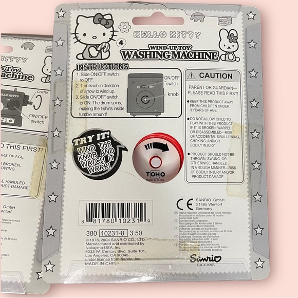 Hello Kitty Wind Up Toy Bundle Washing Machine, Sewing Machine, Vacuum Cleaner - Picture 5 of 6